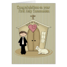 Communion Boy Cards