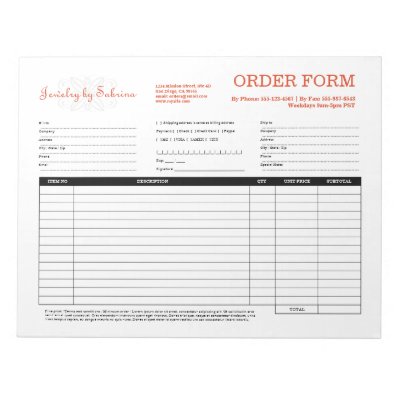 Company Order Form
