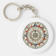 Compass Rose #5 Keychains