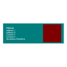 Complementary Two Colour Combination / Mix Business Card Template