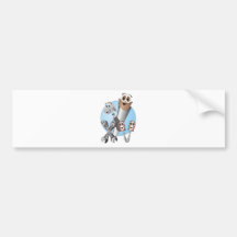 Complete Cartoon Tool Set Blue Bumper Stickers
