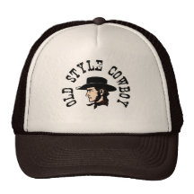 Complete with black hat: Vintage old style Cowboy