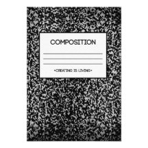 Composition Notebook Design Custom Announcement