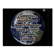 Compulsive Hoarding of Money Disorder  Postcard