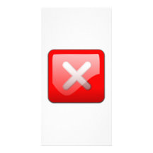 Computer Cancel Button Personalized Photo Card