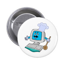 Computer chef with spoon button