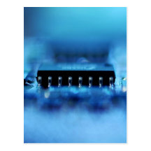 Computer Chip Postcard