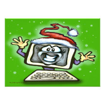Computer Christmas Personalized Announcement