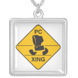 computer crossing (xing) sign pendants