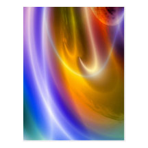 Computer Digital Abstract Post Card