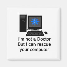 Computer Doctor Fridge Magnet