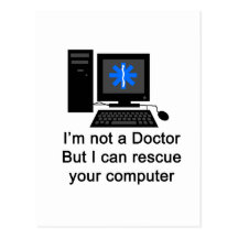 Computer Doctor Post Card
