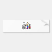 Computer Engineer Cartoon Bumper Sticker