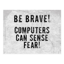 Computer Fear Post Card
