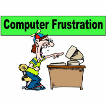 Computer Frustration Photo Cutouts