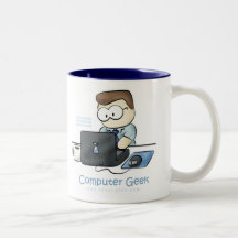 computer geek coffee cup mug