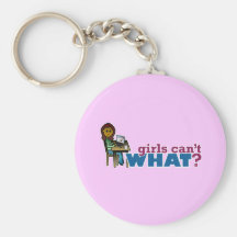 Computer Girl - Dark Key Chain