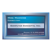 Computer Monitor Business Card