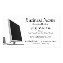 Computer Monitor Business Card Design 2