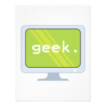 computer monitor geek text announcements