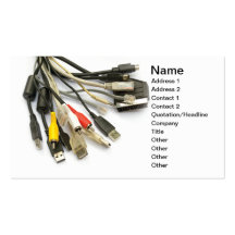 Computer plugs business cards