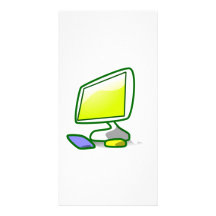 Computer Screen Personalized Photo Card