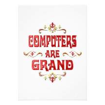 Computers are Grand Custom Invitations