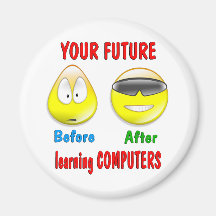 Computers Future Refrigerator Magnet