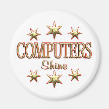 Computers Shine Refrigerator Magnet