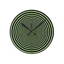 concentric circle : yellow 時計