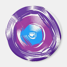 Concentric circles refrigerator magnets
