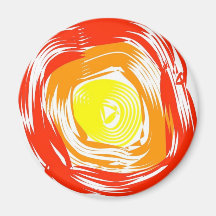 Concentric circles refrigerator magnets