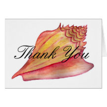 Conch Shell  Thank You Greeting Card