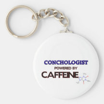 Conchologist Powered by caffeine Key Chain