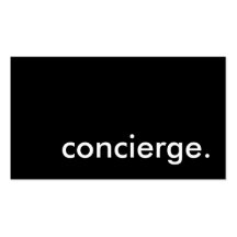 concierge. business card templates