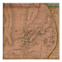 Concord Maine Map - 1860 Art Photo