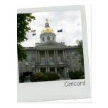 Concord, New Hampshire Capitol Building gold dome Postcard