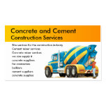 Concrete and Cement Mixer Business Card