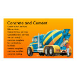 Concrete and Cement Mixer Business Card