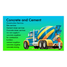 Concrete and Cement Mixer Business Card