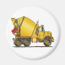 Concrete Mixer Truck Magnets