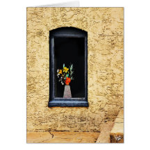 Concrete Vase Greeting Card