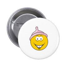 Condom Smiley Face Pins
