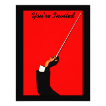 CONDUCTOR BAND LEADER RECITAL ORCHESTRA INVITATION