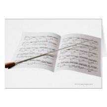Conductor's Baton Greeting Card
