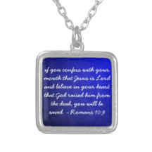 confess believe be saved Christian Necklace
