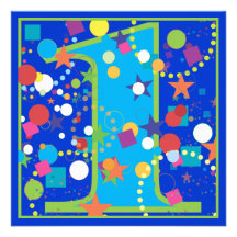 Confetti Circus 1st Birthday Party Invitation