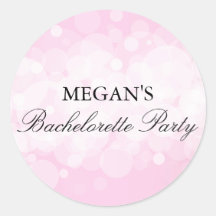 Confetti Pink Bachelorette Party Sticker