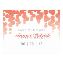 Confetti Save the Date Postcard