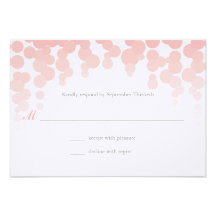 Confetti Wedding Response Personalised Announcement